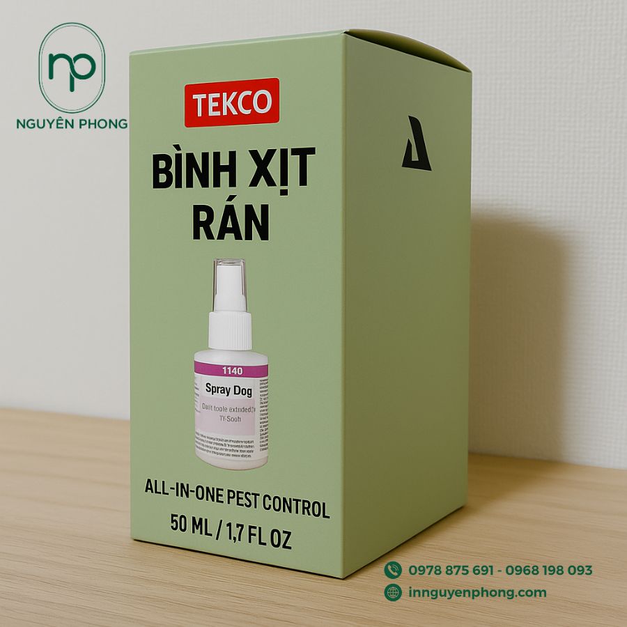 Hộp Giấy Đựng Xịt Côn Trùng